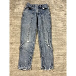 Lee Riders Jeans Boys Size 12 Reg Blue Straight Vintage‎ Denim Distressed